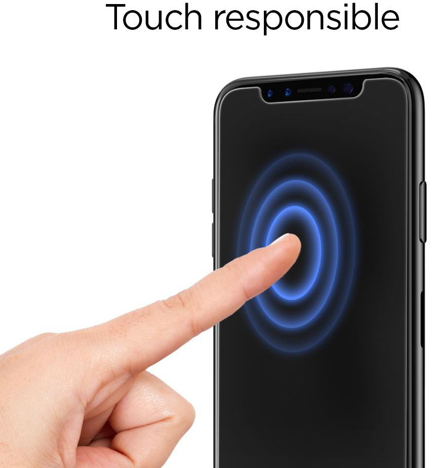 Spigen Apple iPhone X / XS tempered glas screenprotector afbeelding 5