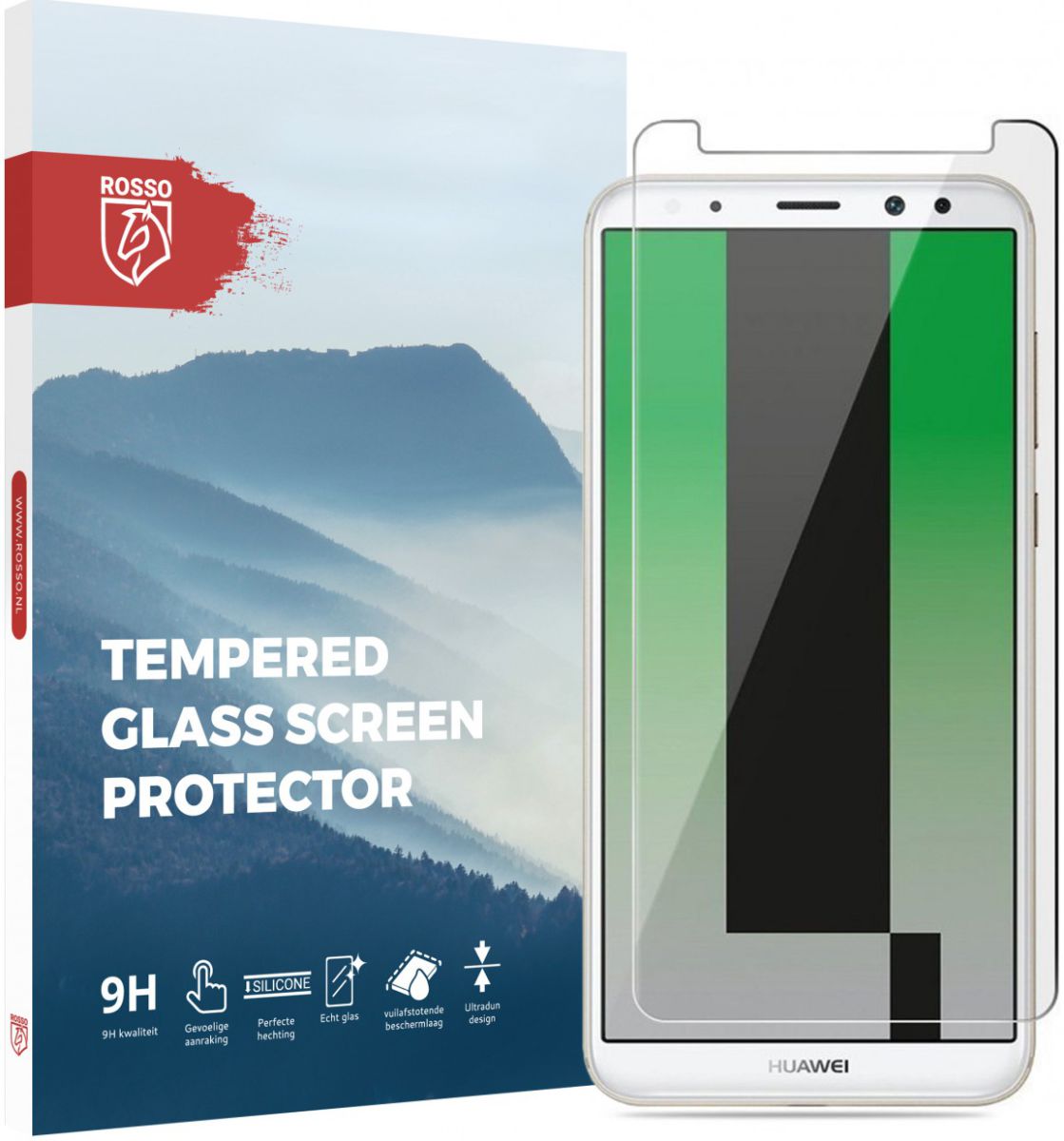 Rosso Huawei Mate 10 Lite Tempered Glass Screen Protector afbeelding 1