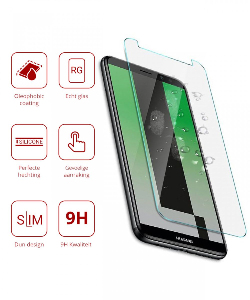 Rosso Huawei Mate 10 Lite Tempered Glass Screen Protector afbeelding 2