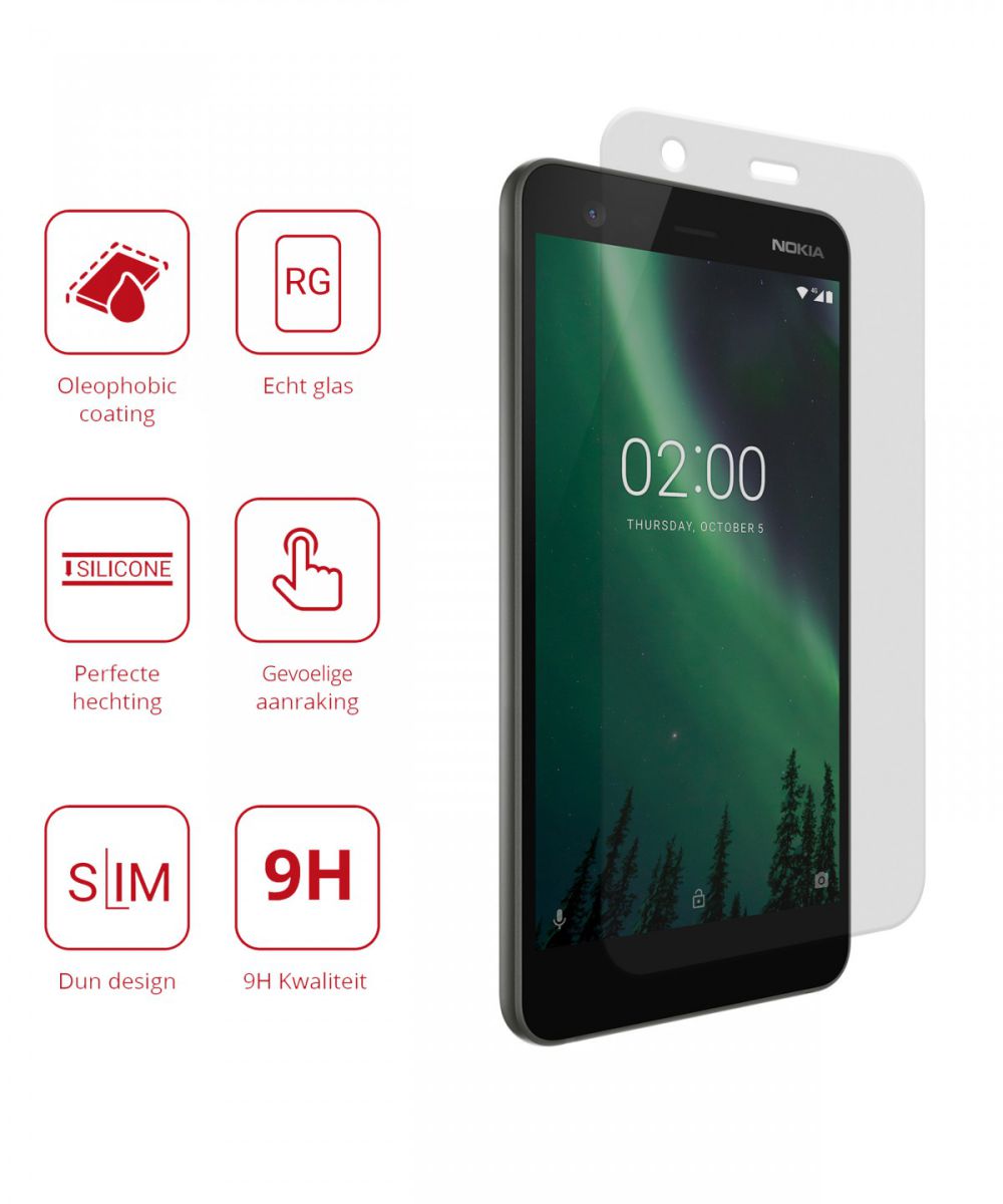 Rosso Nokia 2 9H Tempered Glass Screen Protector afbeelding 2
