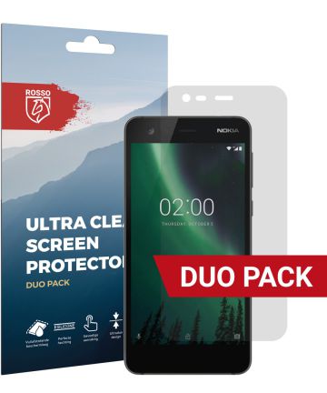 Rosso Nokia 2 Ultra Clear Screen Protector Duo Pack Screen Protectors