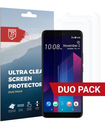 Rosso HTC U11 Plus Ultra Clear Screen Protector Duo Pack Screen Protectors