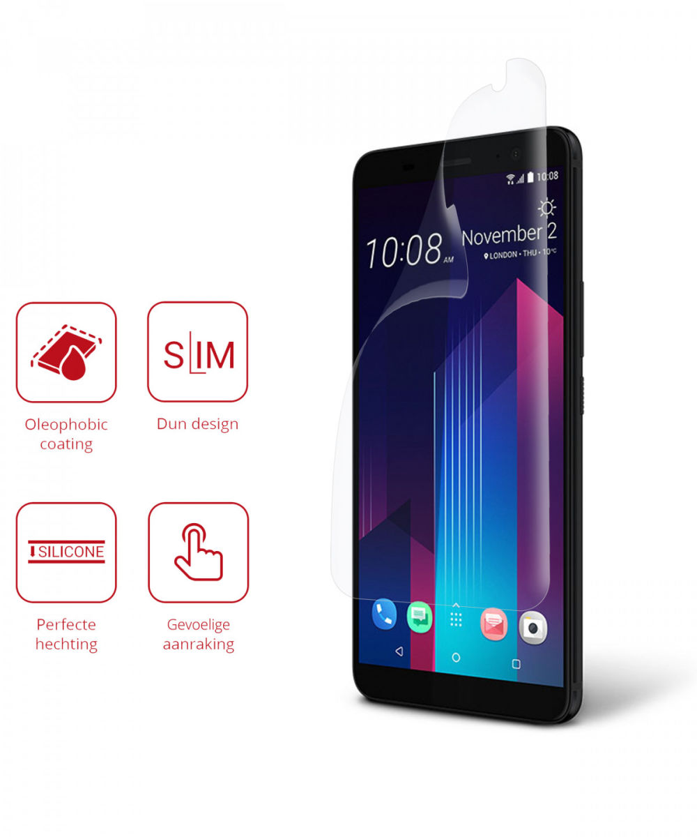 Rosso HTC U11 Plus Ultra Clear Screen Protector Duo Pack afbeelding 2