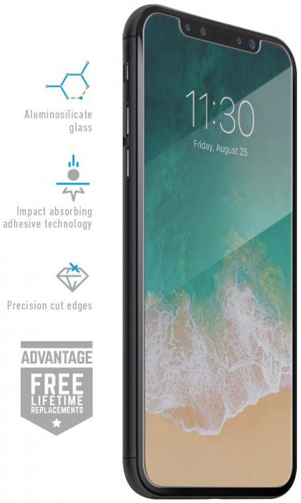 BodyGuardz Pure 2 Clear ScreenGuardz Apple iPhone X / XS afbeelding 2