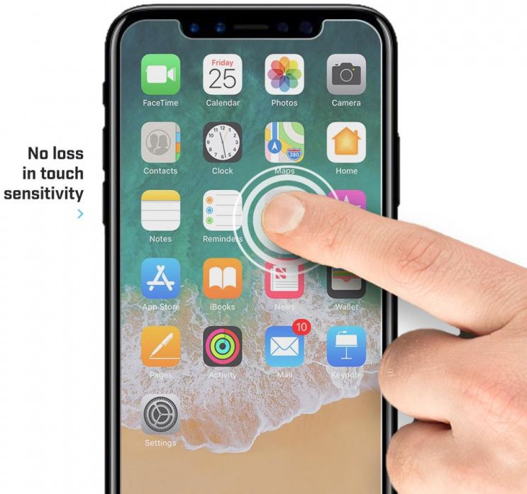 BodyGuardz Pure 2 Clear ScreenGuardz Apple iPhone X / XS afbeelding 3