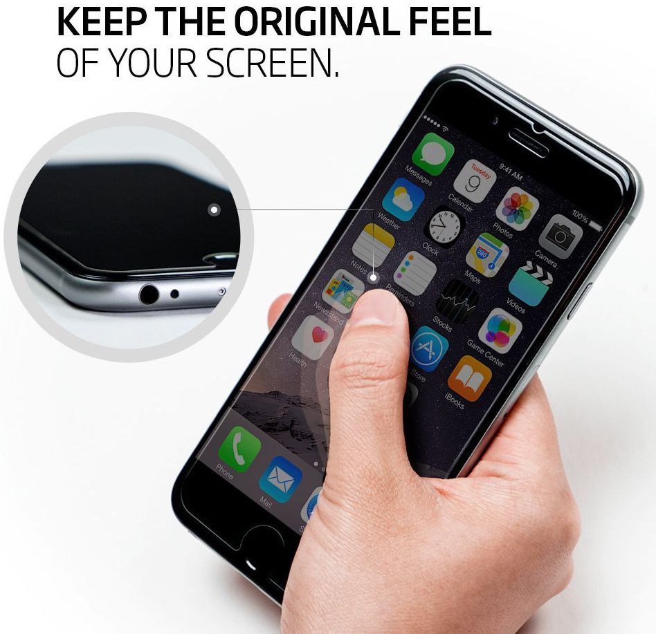 Spigen iPhone 6S Plus Screen Protector afbeelding 2