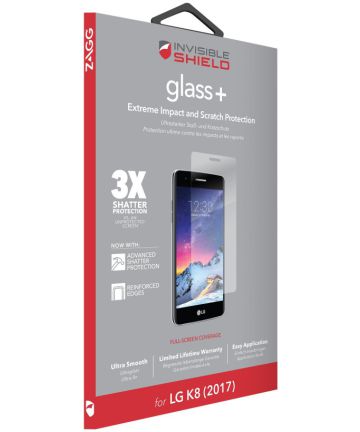 InvisibleSHIELD Glass+ Tempered Glass LG K8 Screen Protectors