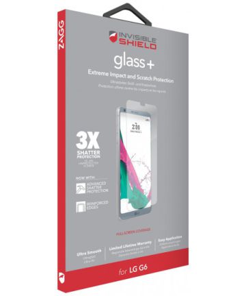 InvisibleSHIELD Glass+ Tempered Glass LG G6 Screen Protectors