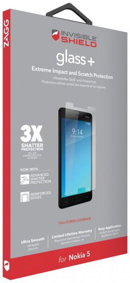InvisibleSHIELD Glass+ Tempered Glass Nokia 5 afbeelding 1