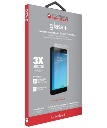 ZAGG InvisibleShield Glass+ Tempered Glass Nokia 6 Screen Protectors