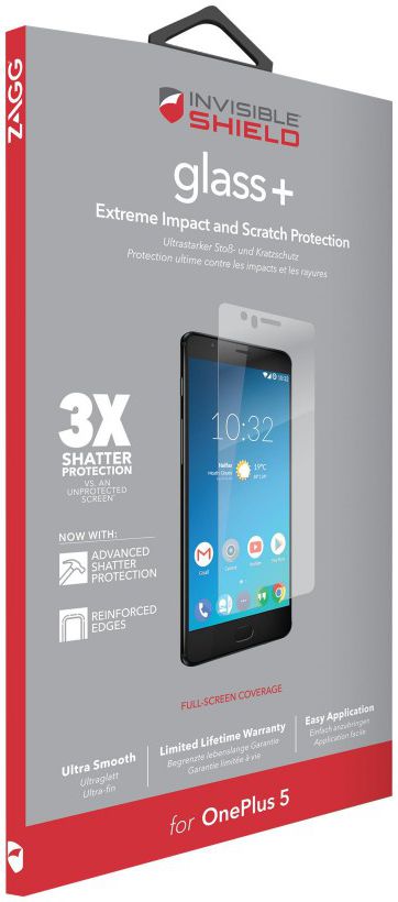 ZAGG InvisibleShield Glass+ Tempered Glass OnePlus 5 afbeelding 1