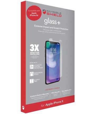 InvisibleSHIELD Glass+ Tempered Glass Apple iPhone XS Screen Protectors