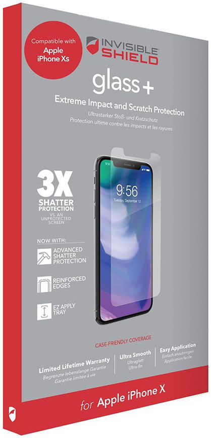 InvisibleSHIELD Glass+ Tempered Glass Apple iPhone XS afbeelding 1