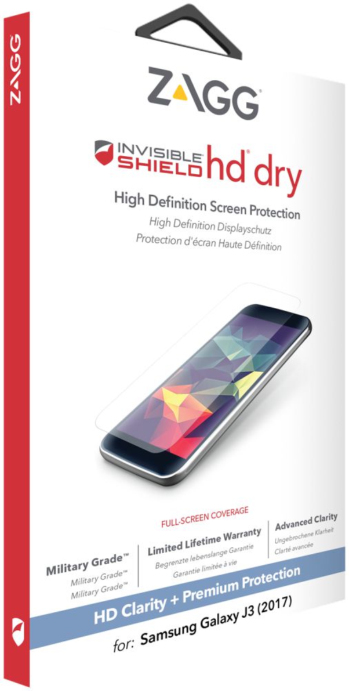 ZAGG InvisibleShield HD Dry Screen Protector Samsung Galaxy J3 (2017) afbeelding 2