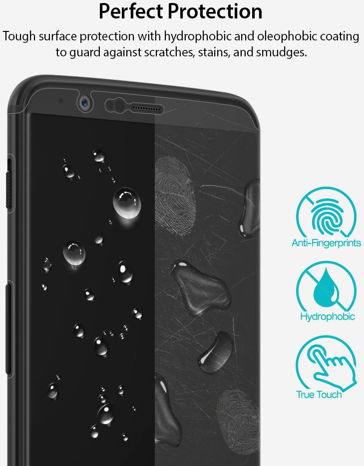 Ringke ID Full Coverage Screen Protector OnePlus 5T [2-Pack] afbeelding 6