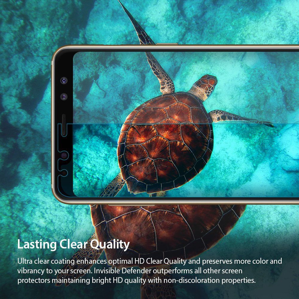 Ringke Invisible Defender Samsung Galaxy A8 2018 Screen Protector afbeelding 7