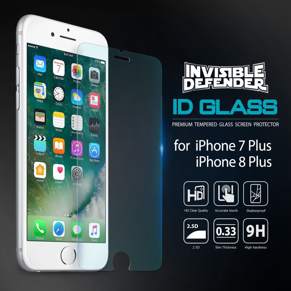 Ringke ID Glass 0.33mm iPhone 7 Plus / 8 Plus afbeelding 2
