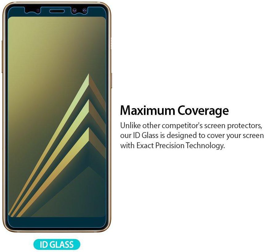 Ringke ID Glass 0.33mm Samsung Galaxy A8 2018 (3-Pack) afbeelding 4