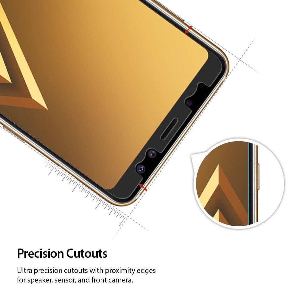 Ringke ID Glass 0.33mm Samsung Galaxy A8 2018 (3-Pack) afbeelding 6