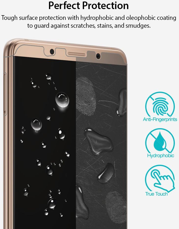 Ringke ID Full Coverage Screen Protector Huawei Mate 10 Pro [2-Pack] afbeelding 4