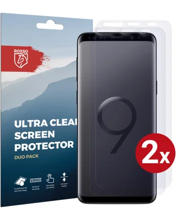 Rosso Samsung Galaxy S9 Ultra Clear Screen Protector Duo Pack Screen Protectors
