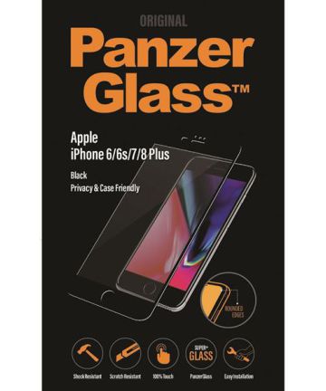 PanzerGlass iPhone 6S/7/8 Plus Case Friendly Privacy Screenprotector Screen Protectors