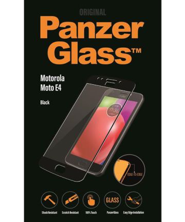 PanzerGlass Motorola Moto E4 Screenprotector Zwart Screen Protectors