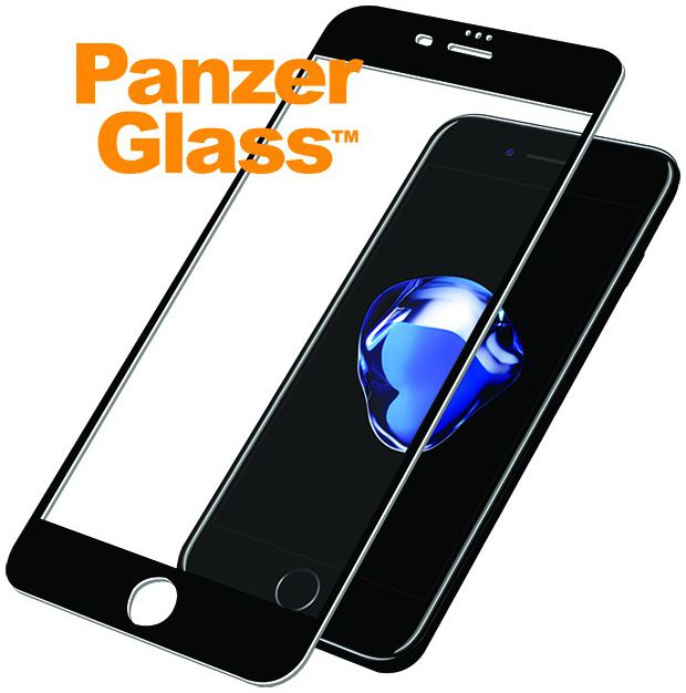 PanzerGlass iPhone 6/7/8 Plus Case Friendly Screenprotector Zwart afbeelding 2