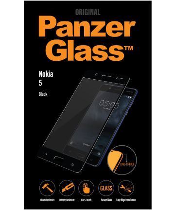 PanzerGlass Nokia 5 Volledig Dekkende Screenprotector Zwart Screen Protectors