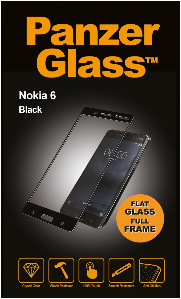 PanzerGlass Tempered Glass Screen Protector Nokia 6 Zwart afbeelding 1