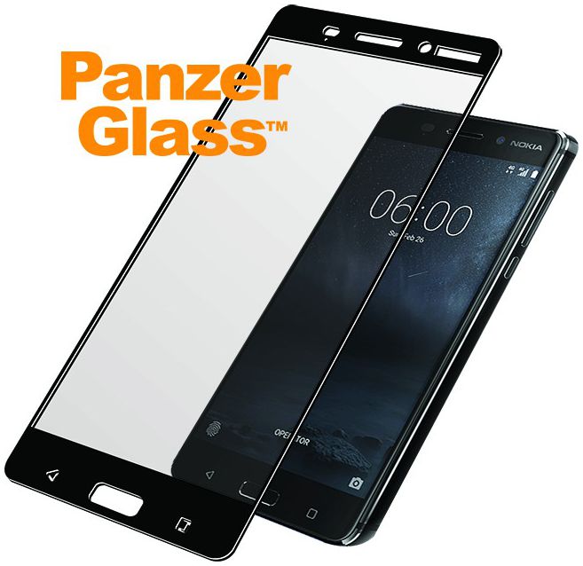 PanzerGlass Tempered Glass Screen Protector Nokia 6 Zwart afbeelding 2
