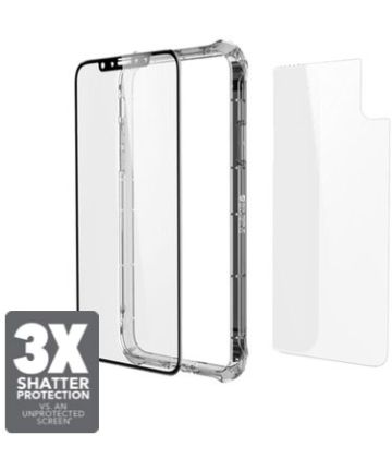 InvisibleShield Glass + met Hoesje Apple iPhone 8 Plus Zwart Screen Protectors