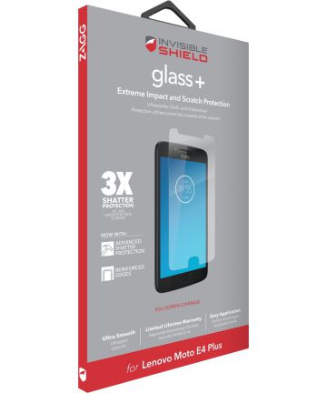 InvisibleShield Glass+ Tempered Glass Motorola Moto E4 Plus Screen Protectors