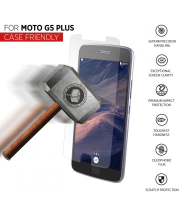 THOR Case Friendly Tempered Glass Motorola Moto G5 Plus Screen Protectors