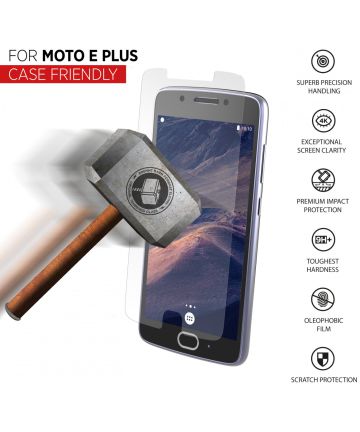 THOR Case Friendly Tempered Glass Motorola Moto E4 Plus Screen Protectors
