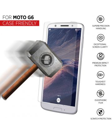THOR Case Friendly Tempered Glass Motorola Moto G6 Screen Protectors