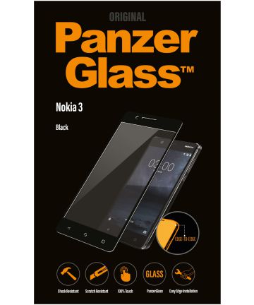 PanzerGlass Nokia 3 Screenprotector Zwart Screen Protectors