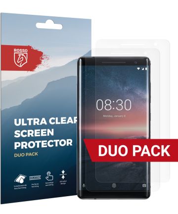 Rosso Nokia 8 Sirocco Ultra Clear Screen Protector Duo Pack Screen Protectors