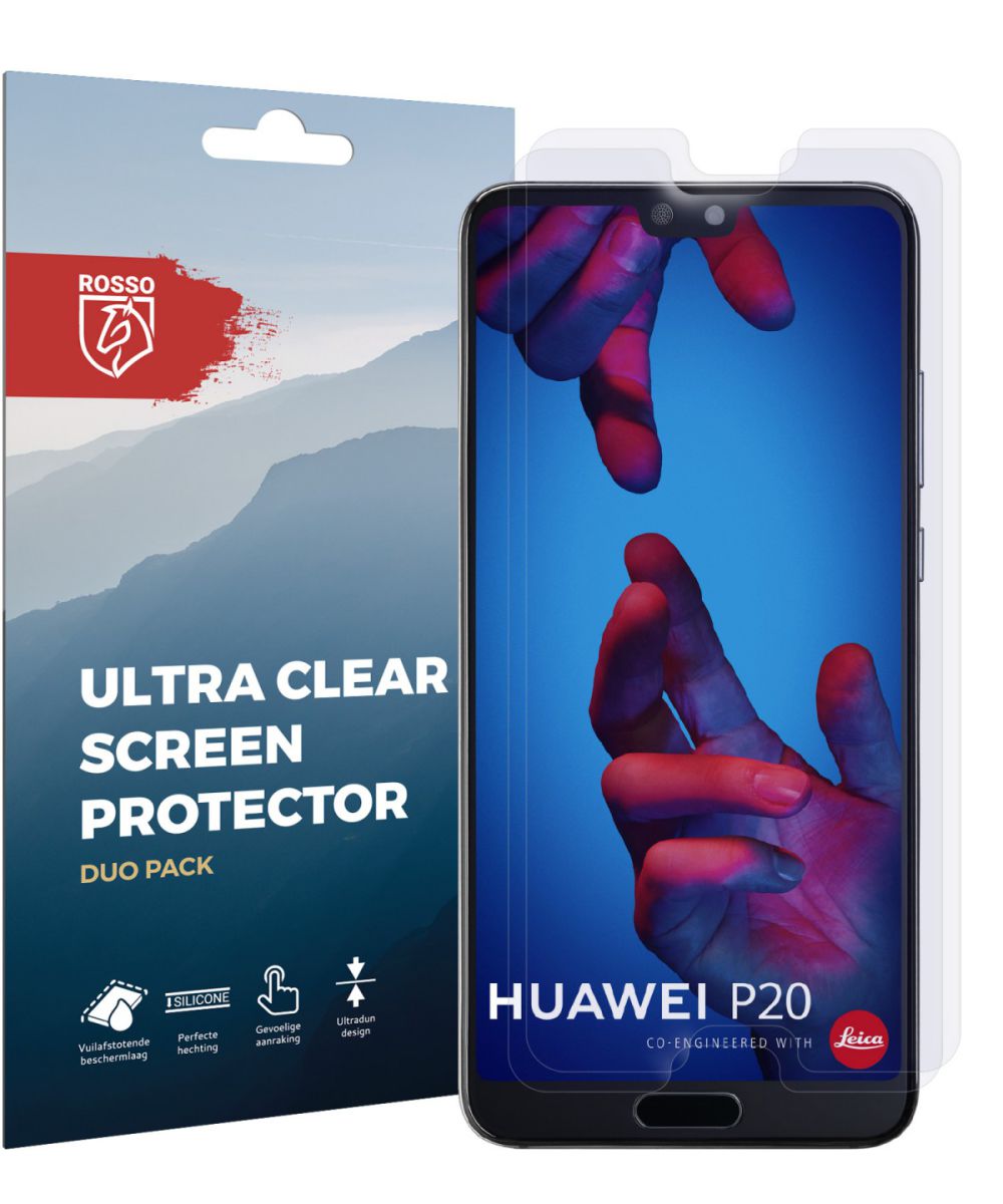 Rosso Huawei P20 Ultra Clear Screen Protector Duo Pack afbeelding 10