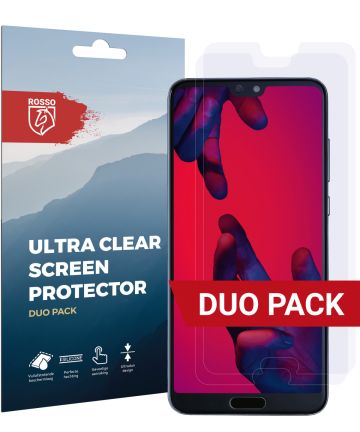 Rosso Huawei P20 Pro Ultra Clear Screen Protector Duo Pack Screen Protectors