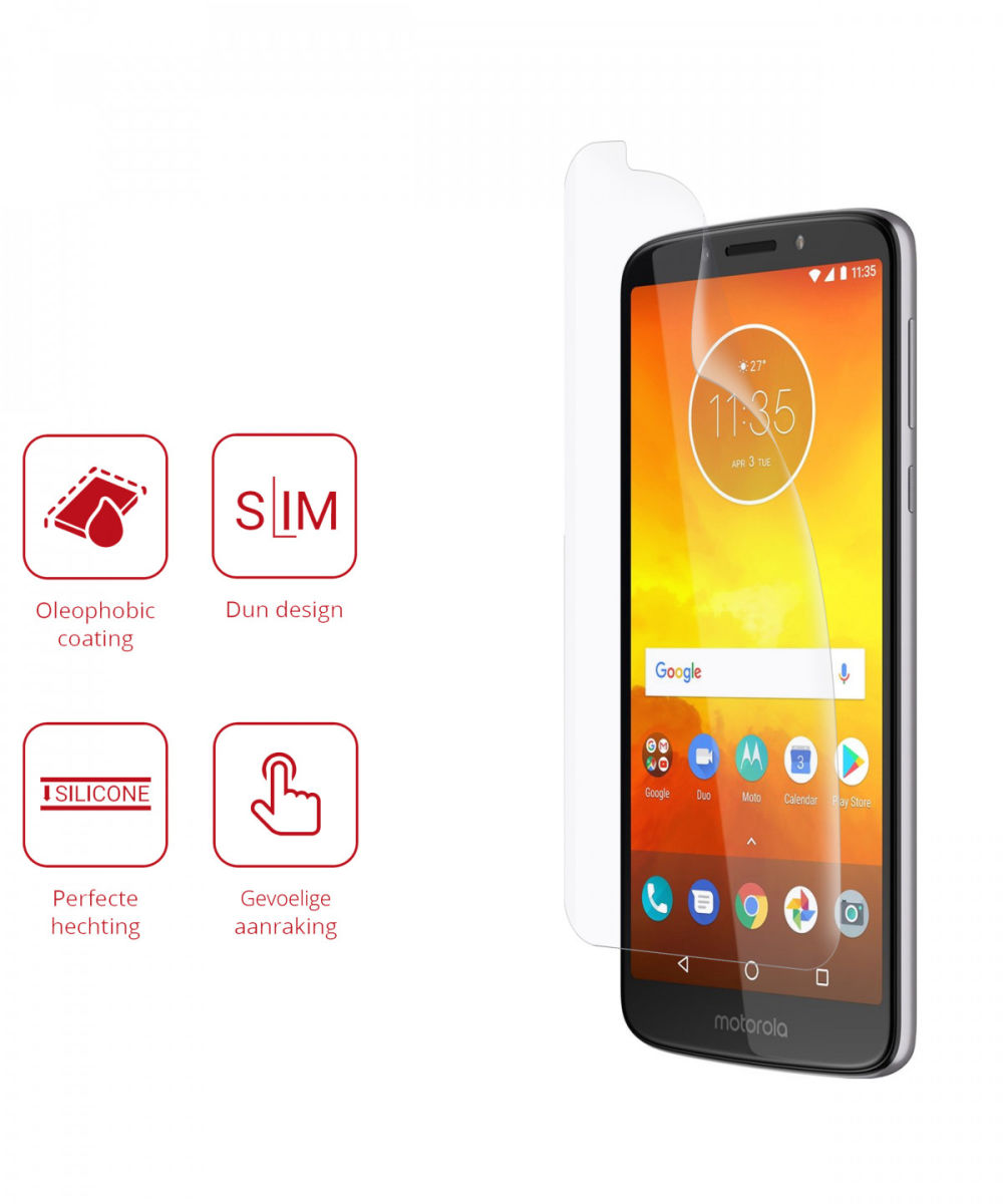 Rosso Motorola Moto E5 Ultra Clear Screen Protector Duo Pack afbeelding 2