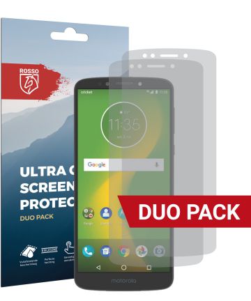 Rosso Motorola Moto E5 Plus Ultra Clear Screen Protector Duo Pack Screen Protectors