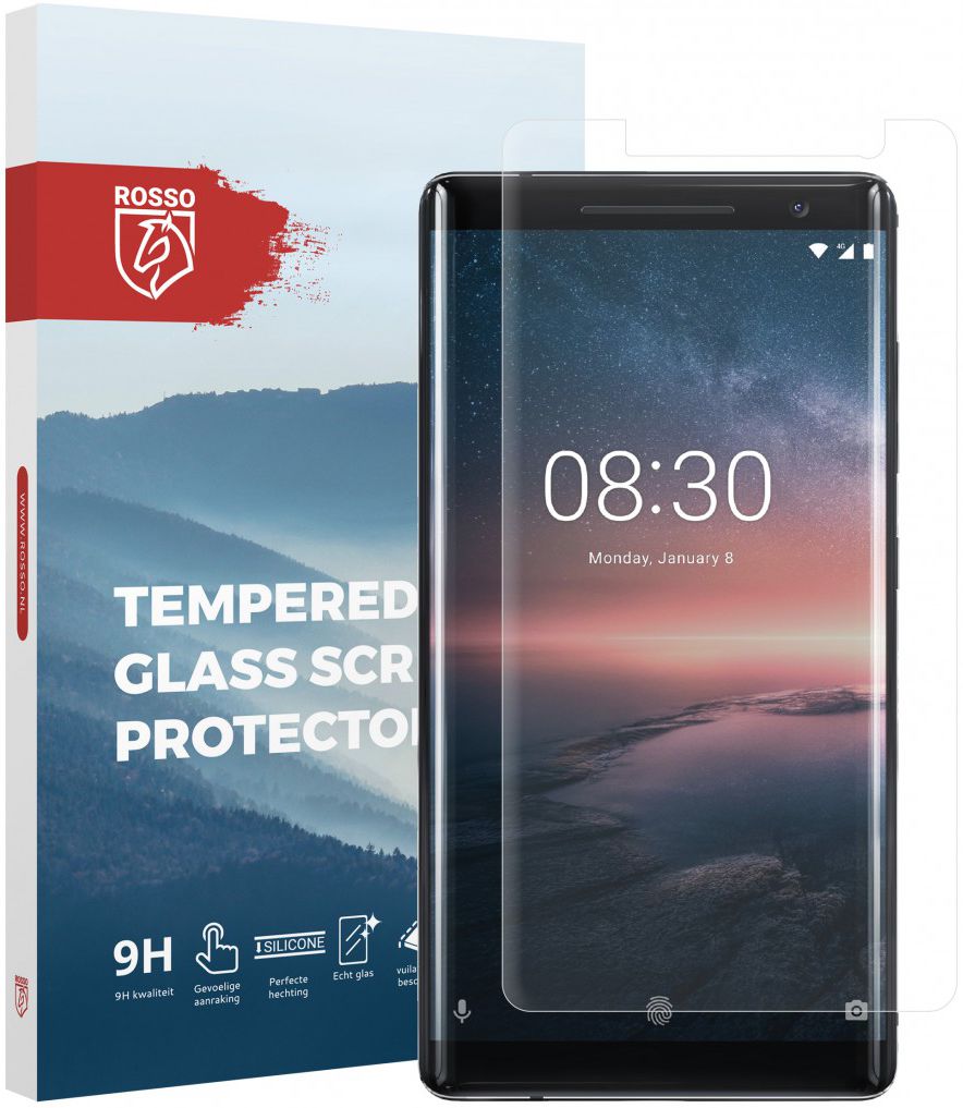 Rosso Nokia 8 Sirocco 9H Tempered Glass Screen Protector afbeelding 1