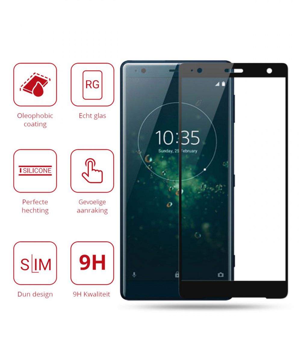 Rosso Sony Xperia XZ2 Compact 9H Tempered Glass Screen Protector afbeelding 2