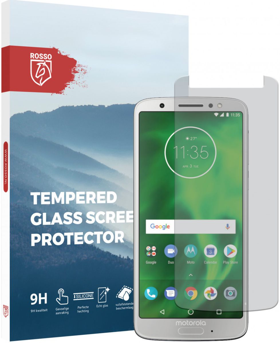 Rosso Motorola Moto G6 9H Tempered Glass Screen Protector afbeelding 1