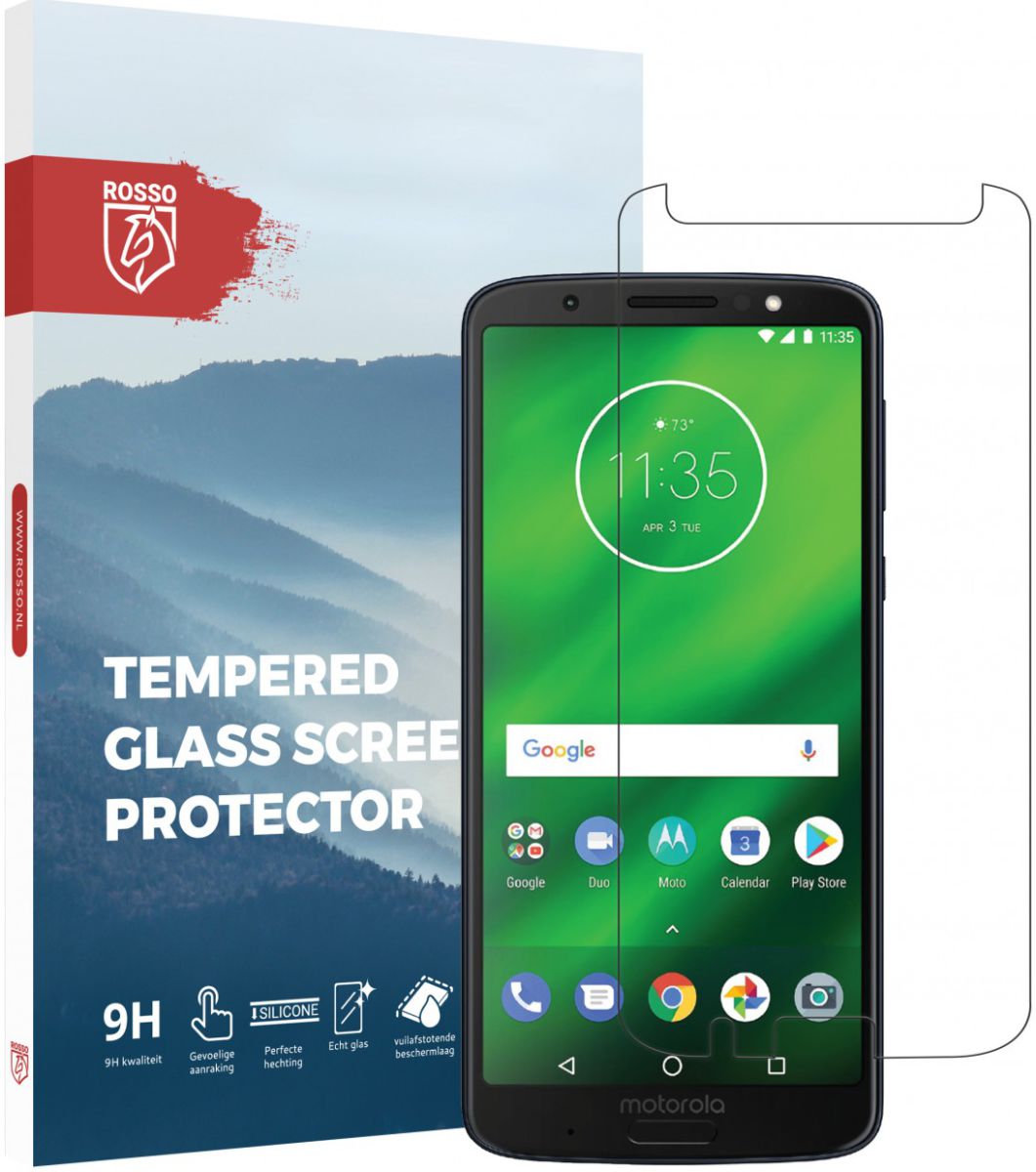Rosso Motorola Moto G6 Plus 9H Tempered Glass Screen Protector afbeelding 1