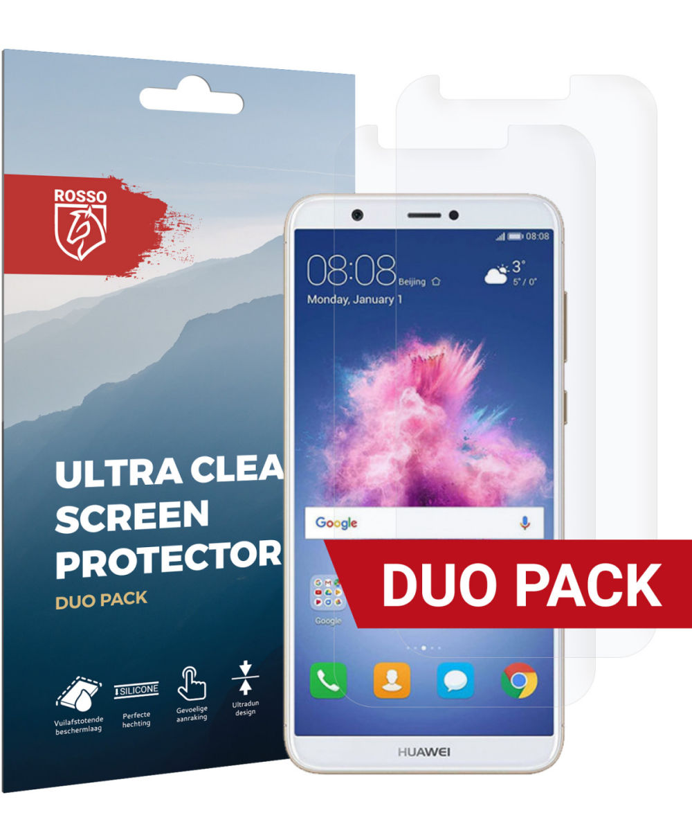 Rosso Huawei P Smart Ultra Clear Screen Protector Duo Pack afbeelding 1