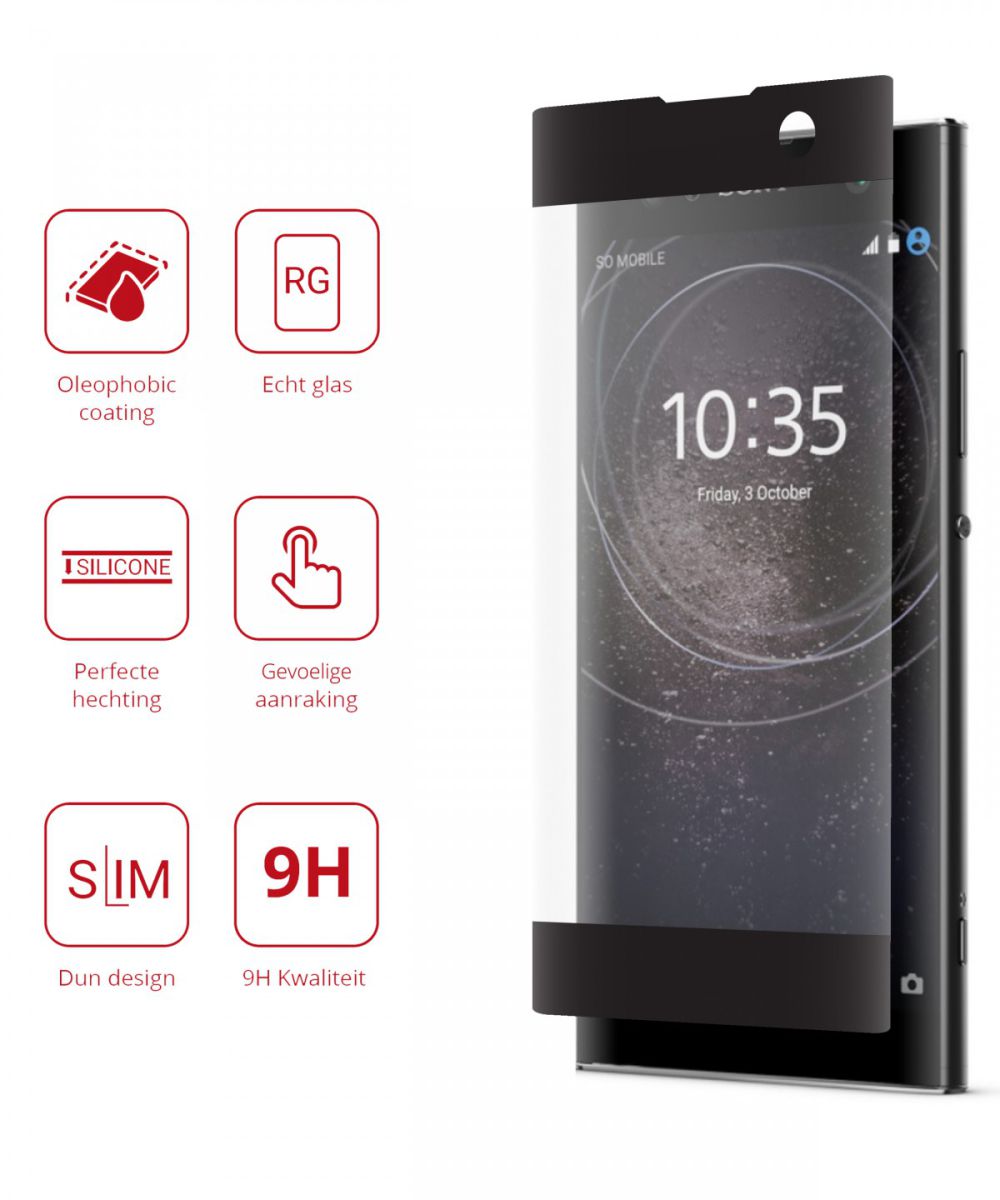 Rosso Sony Xperia XA2 9H Tempered Glass Screen Protector afbeelding 2