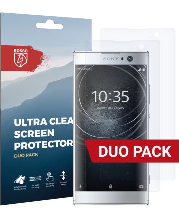 Rosso Sony Xperia XA2 Clear Screen Protector Duo Pack Screen Protectors