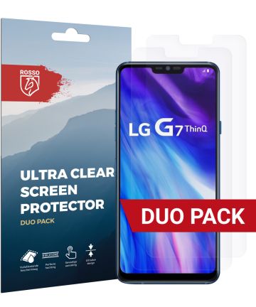 Rosso LG G7 Ultra Clear Screen Protector Duo Pack Screen Protectors
